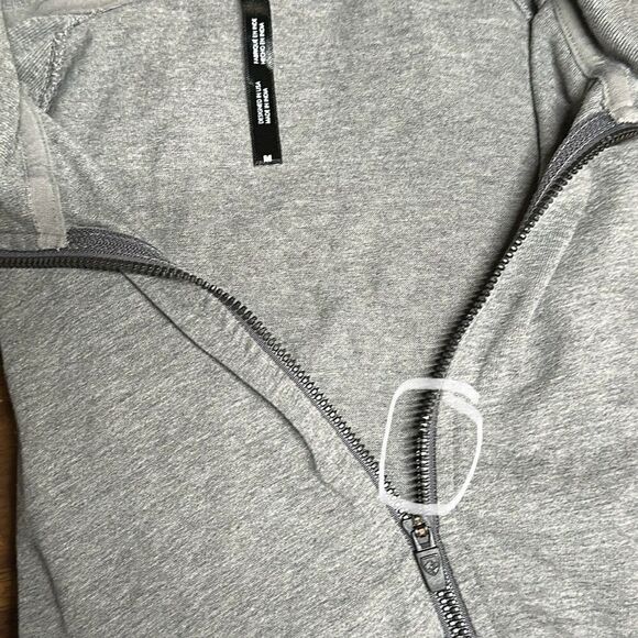 Kuhl Heather Gray Full Zip Organic Cotton Thumbhole Brava Hoody Medium - Picture 10 of 11